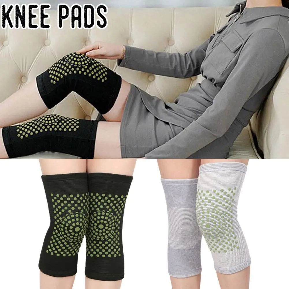 1Pair Self Heating Knee Braces Sleeve Tourmaline Knee Support Far Infrared Keep Warm Knee Pads Leg Knee Warmer Qme