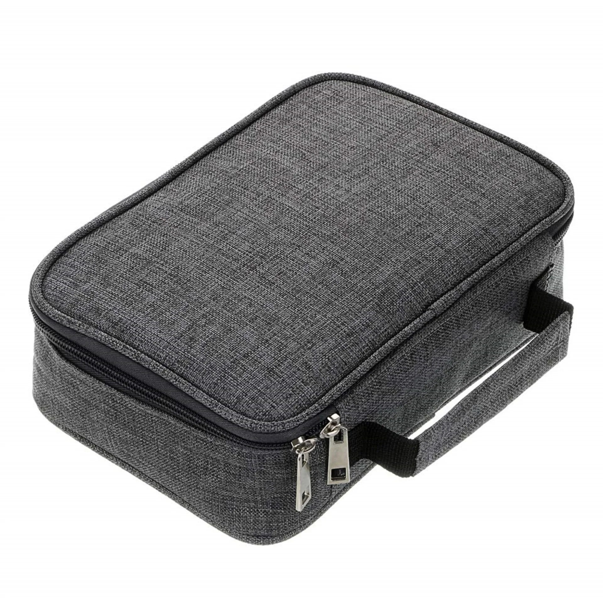 Large Capacity Pencil Case for Students - Sketch Art Supplies Organizer Multi-Pocket Heavy Duty Stationery Bag & Pen Holder Qme Grey 1pc