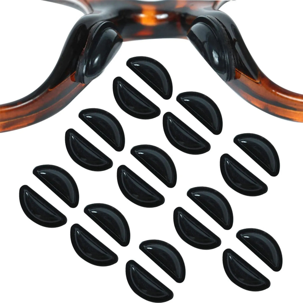 10 Pairs Of Glasses Mini Nose Pads for Glasses Durable Anti-slip Self-Adhesive Silicone Soft Glasses Nose Pads for All Glasses Qme