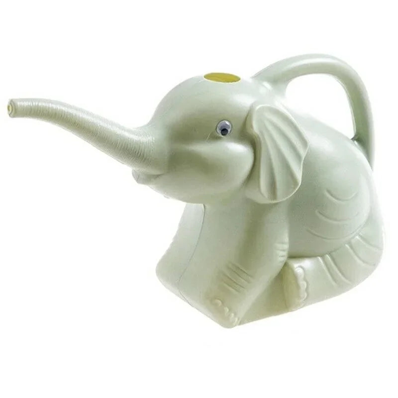 Cute Plastic Elephant Shape Watering Pot Can Plant Outdoor Irrigation Qme Green