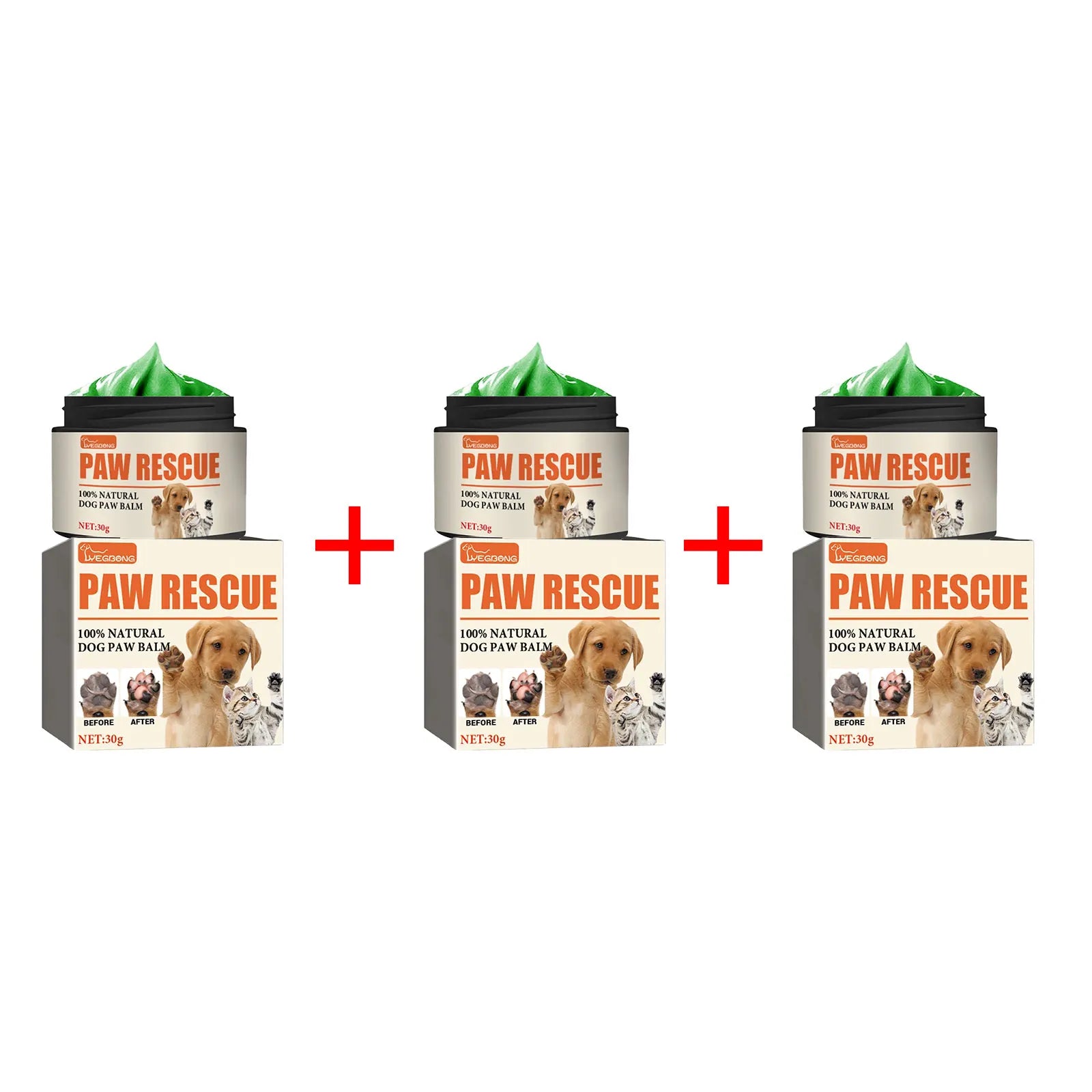 YEGBONG 30g Pet Paw Care Cream Foot Pad Protection Oil for Cats And Dogs Dog Paw Balm Cat Paw Protective Cream Canine Foot Care Qme 90g Boxed