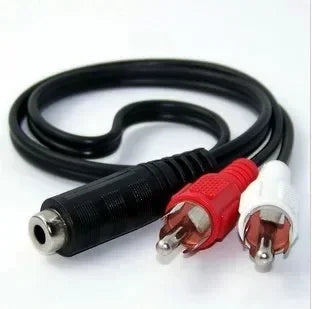 Universal RCA Cable 3.5mm Jack Stereo Audio Cable Female To 2RCA Male Socket To Headphone 3.5 AUX Y Adapter for DVD Amplifiers Qme