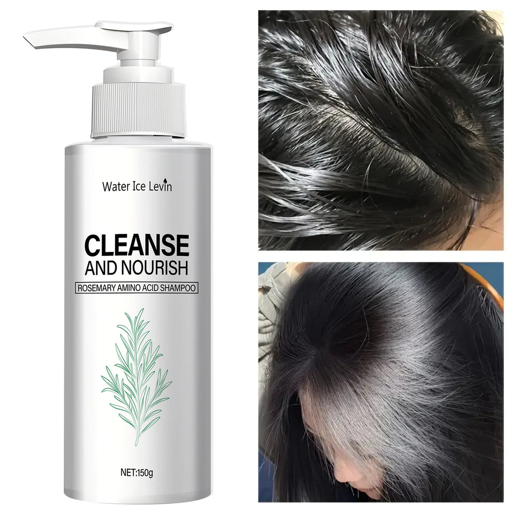 Rosemary Amino Acid Shampoo - Cleanses & Nourishes with Ginger Root Extract for Soft, Shiny Hair Qme