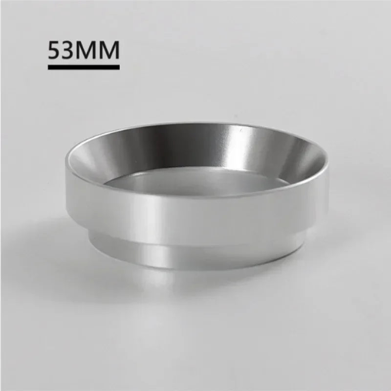 51mm 53mm 58mm Magnetic Espresso Dosing Ring Aluminum Dosing Funnel Perfect Fit For Coffee Brewer Accessories Qme Silver 53MM