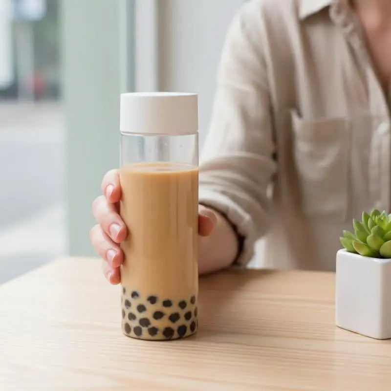 400 500 Round Disposable Juice Beverage Bottle Milk Tea Yogurt Qme