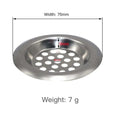 Water Sink Filter Sink Mesh Strainer Stainless Steel Bathroom Floor Drain Cover Shower Hair Catche Household Accessories Qme 75mm