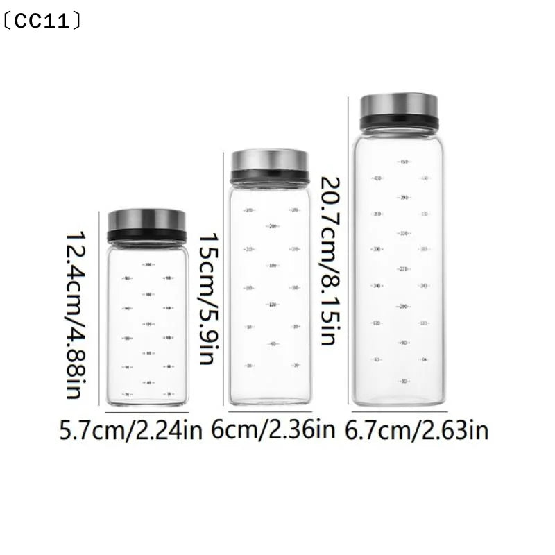 200 300 Borosilicate Glass Seasoning Can Salt Sesame Solid Condiment Qme