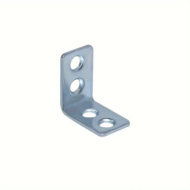 12Pack L-Shaped Steel Corner Braces - Metal Right Angle Corner Brackets for Drawer Shelf Wall Bracket Fixing, Furniture Hardware Qme