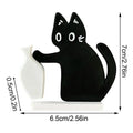 new Cat Whisker Holder Cute Magnetic Refrigerator Ornament Fridge Magnets Cat Whisker Holder For Maps Calendars Homes Kitchens Qme Black