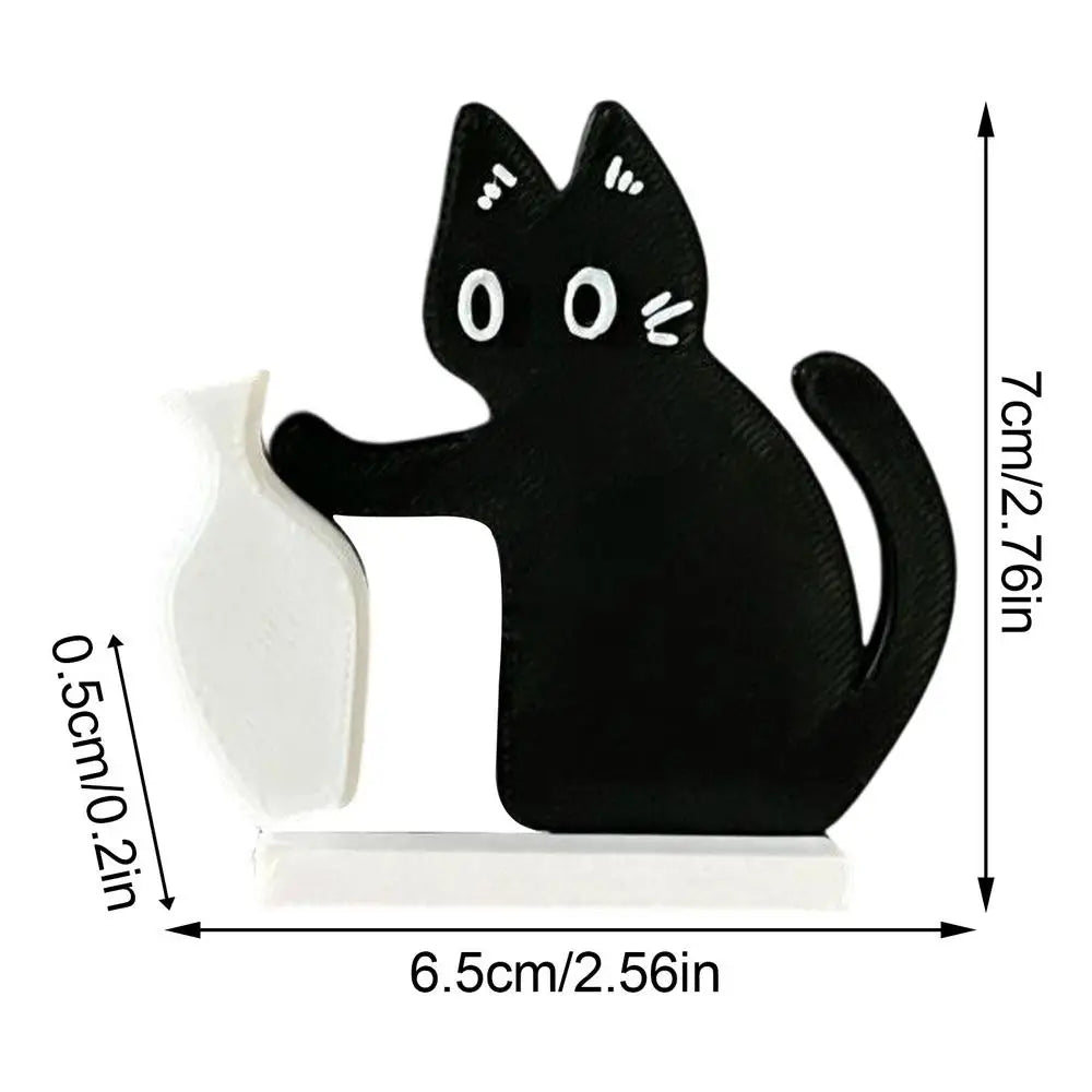 new Cat Whisker Holder Cute Magnetic Refrigerator Ornament Fridge Magnets Cat Whisker Holder For Maps Calendars Homes Kitchens Qme Black
