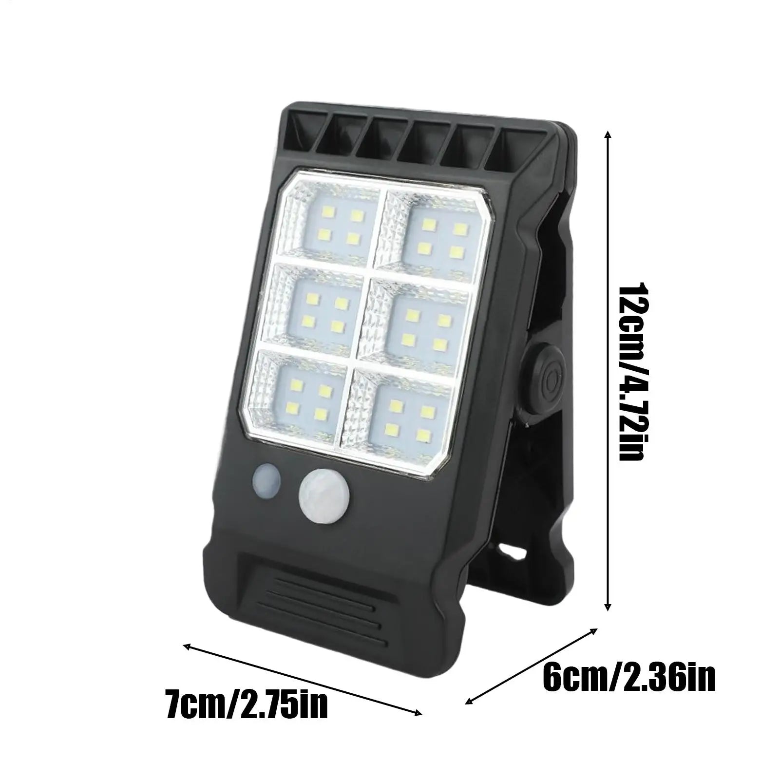 Clip Solar Lights Outdoor Smart Sensor 3 Modes Lamp Deck Yard Camping Qme