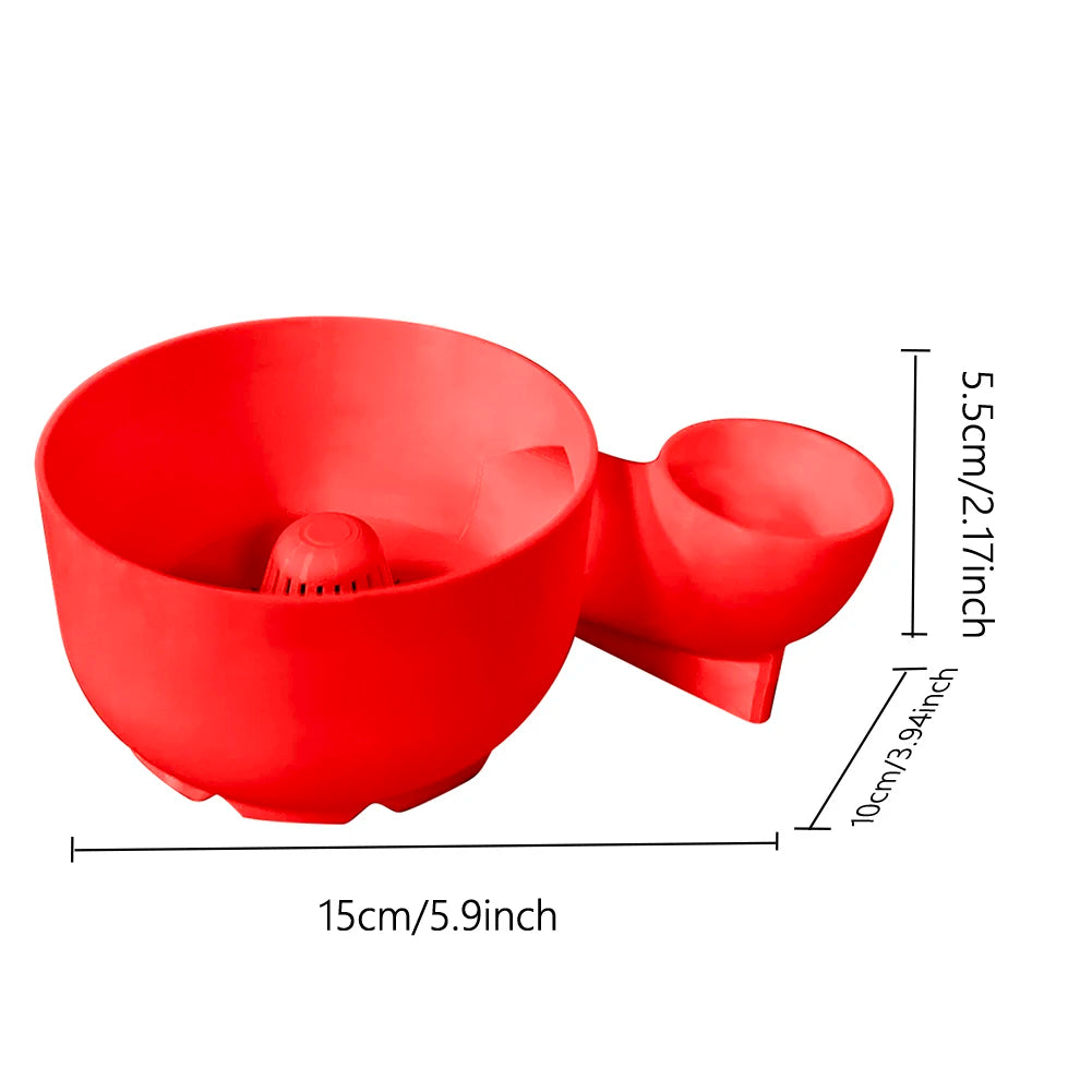 Portable Fruit Wash Bowl Vegetable Washer Fruit Food Washing Washing Spinner Cleaning Basket for Home Kitchen Draining Qme Red S