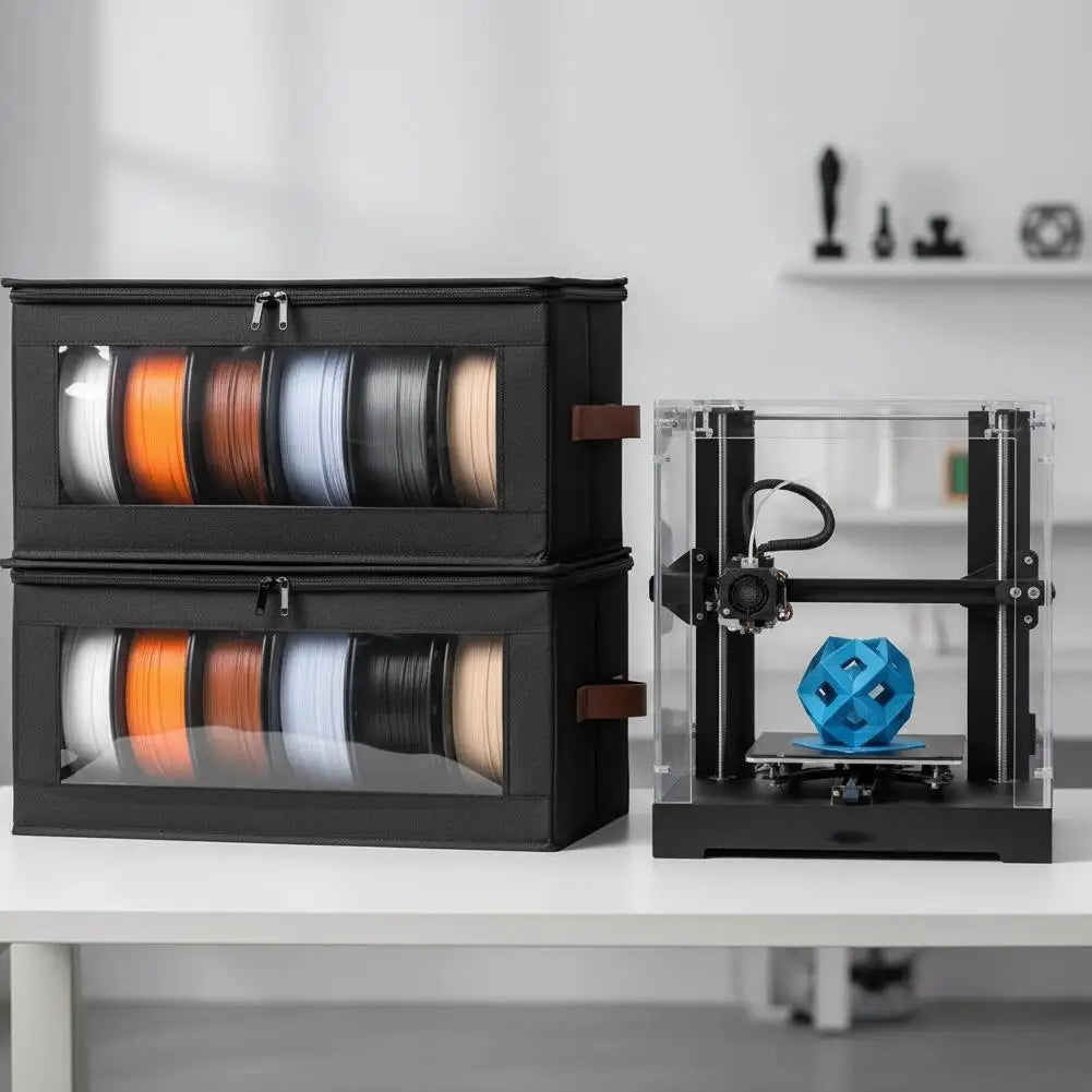 3D Printer Holder Rack Filament Storage Containers Box Home Office Qme