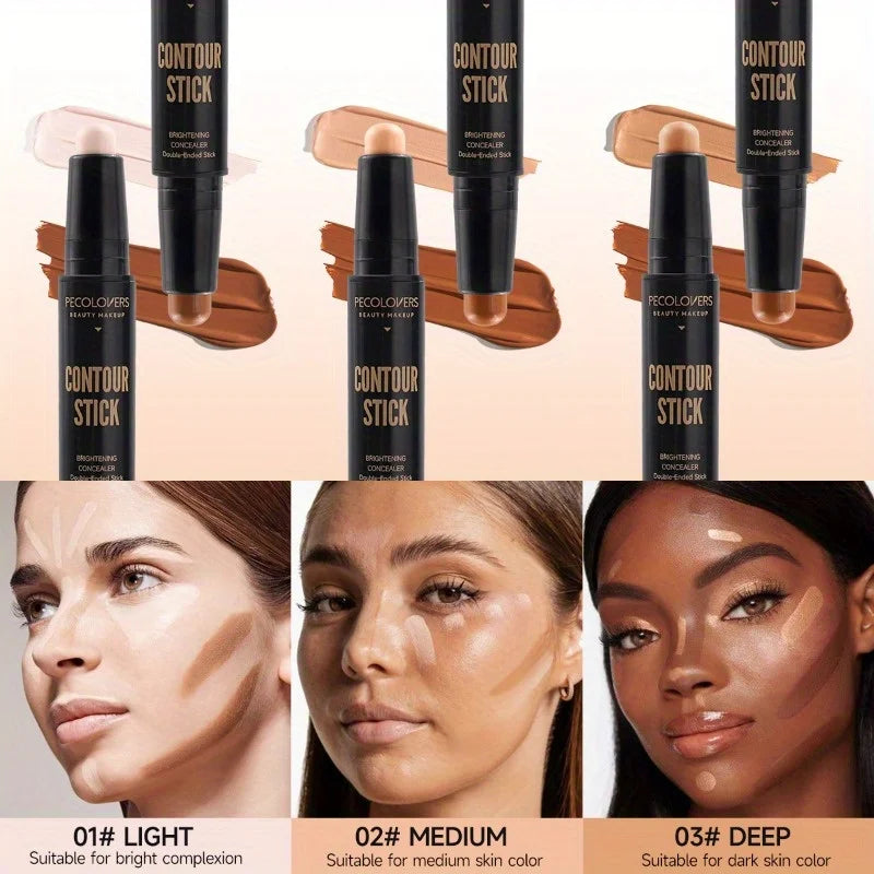 Makeup Base Foundation Cream Face Concealer Contouring Bronzer Beauty Qme
