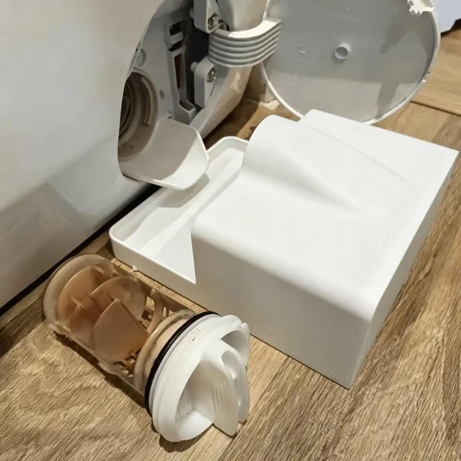 Washing Machine Drain Tray Washer Water Catcher Guide Funnel Laundry Drain Accessory for Basement Apartment Dormitory Home Qme