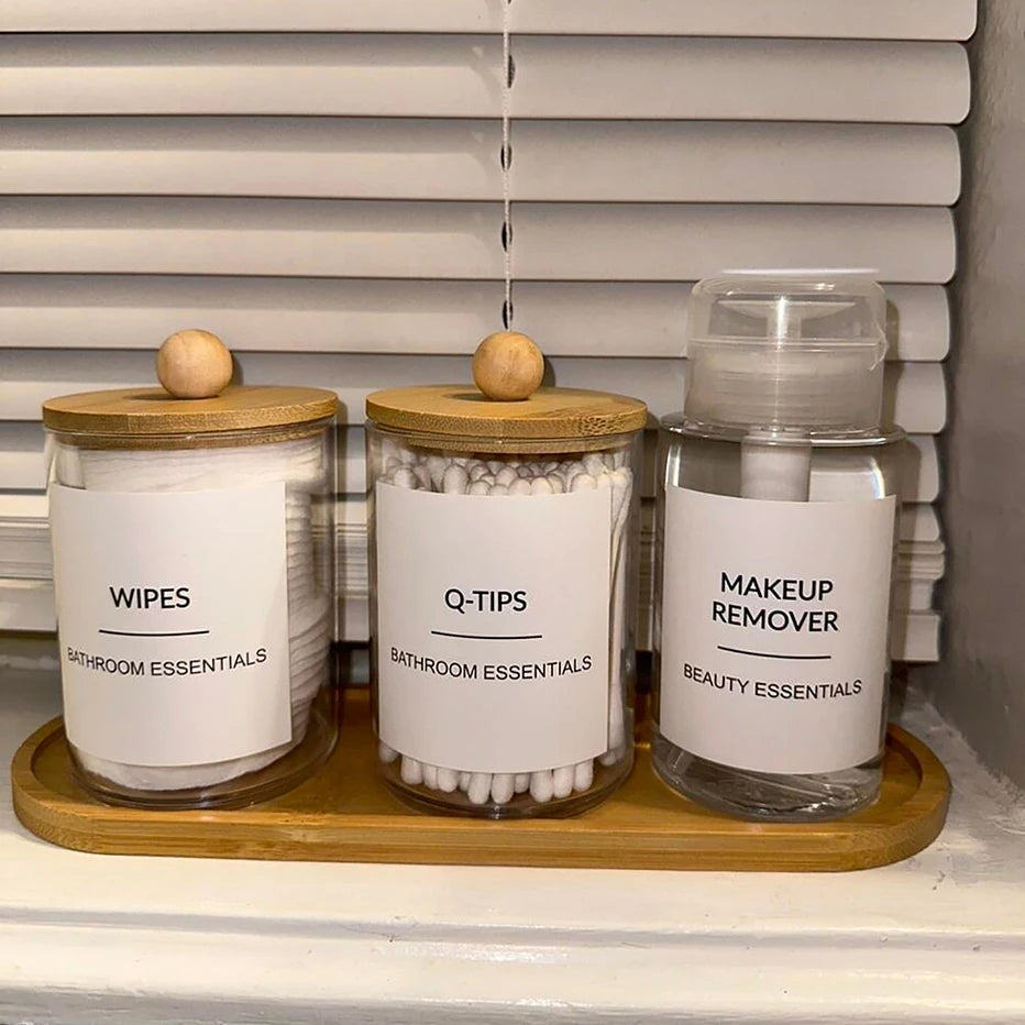 Bathroom Classification Label Sticker Travel Shampoo Bottles Hand Soap Conditioner Waterproof Labels Cosmetic Label Sticker Qme