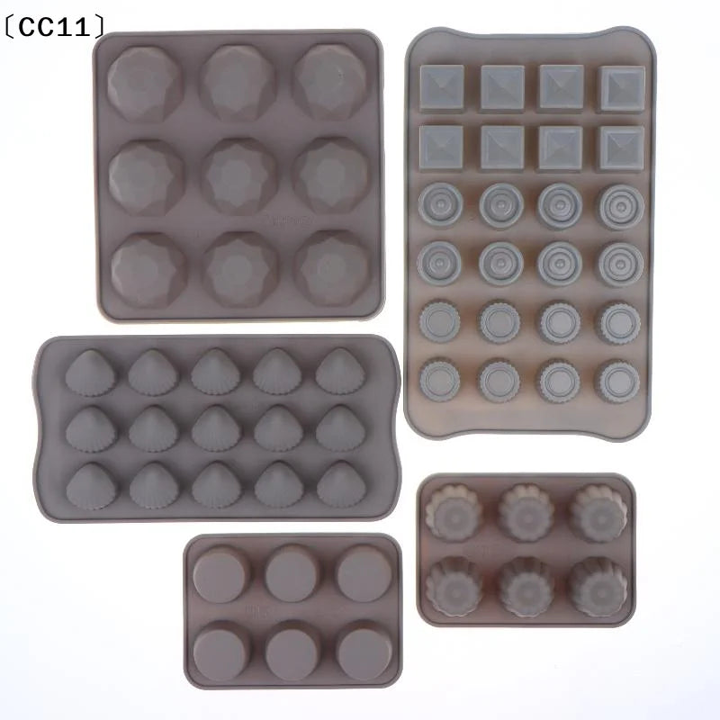 Silicon Chocolate Candy Molds Baking Cake Trays Pastry Accessories Qme