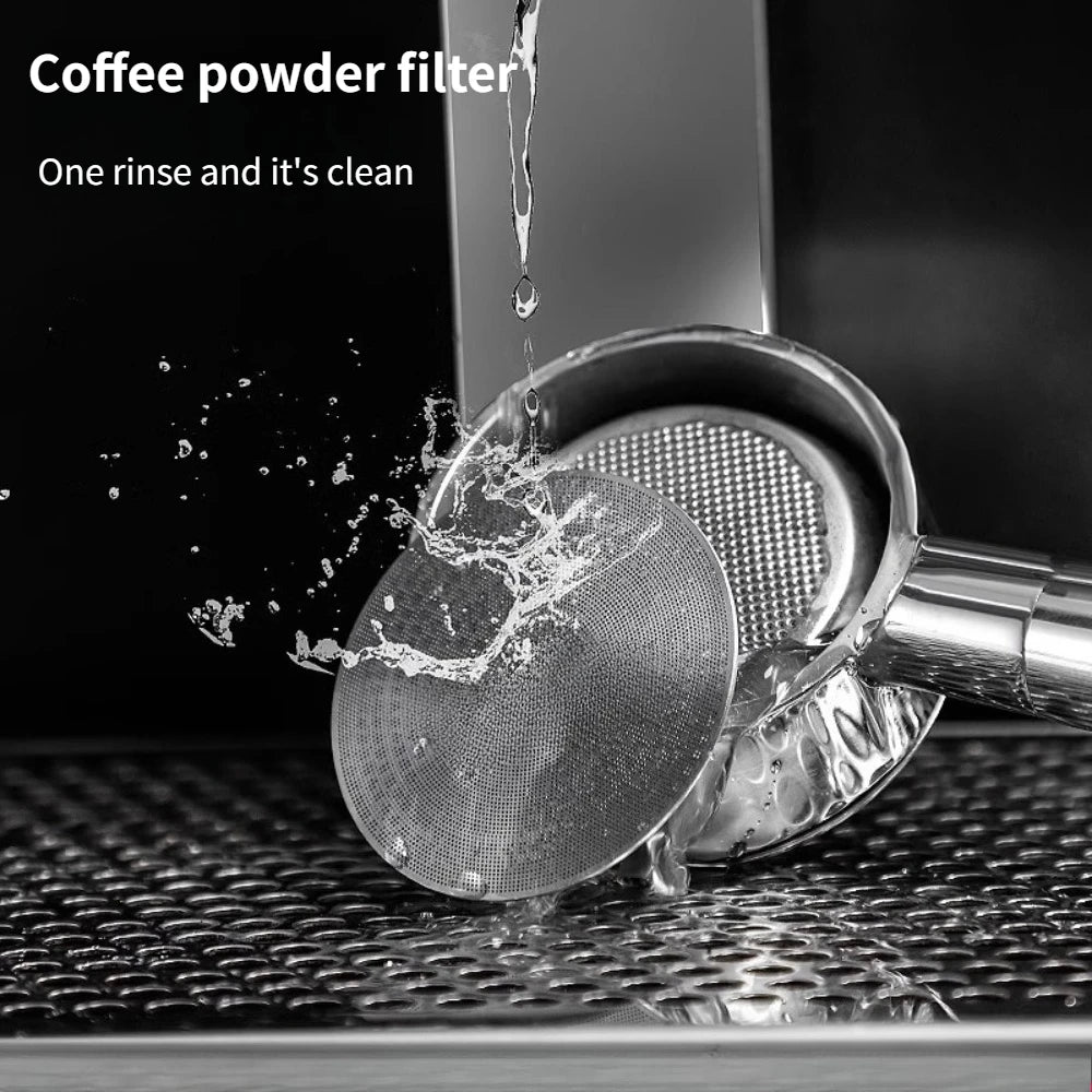 Multi-size 51/53/58.5mm Food Safe Steel Puck Screen 0.2mm Mesh Filter For Daily Coffee Brewing Use Qme