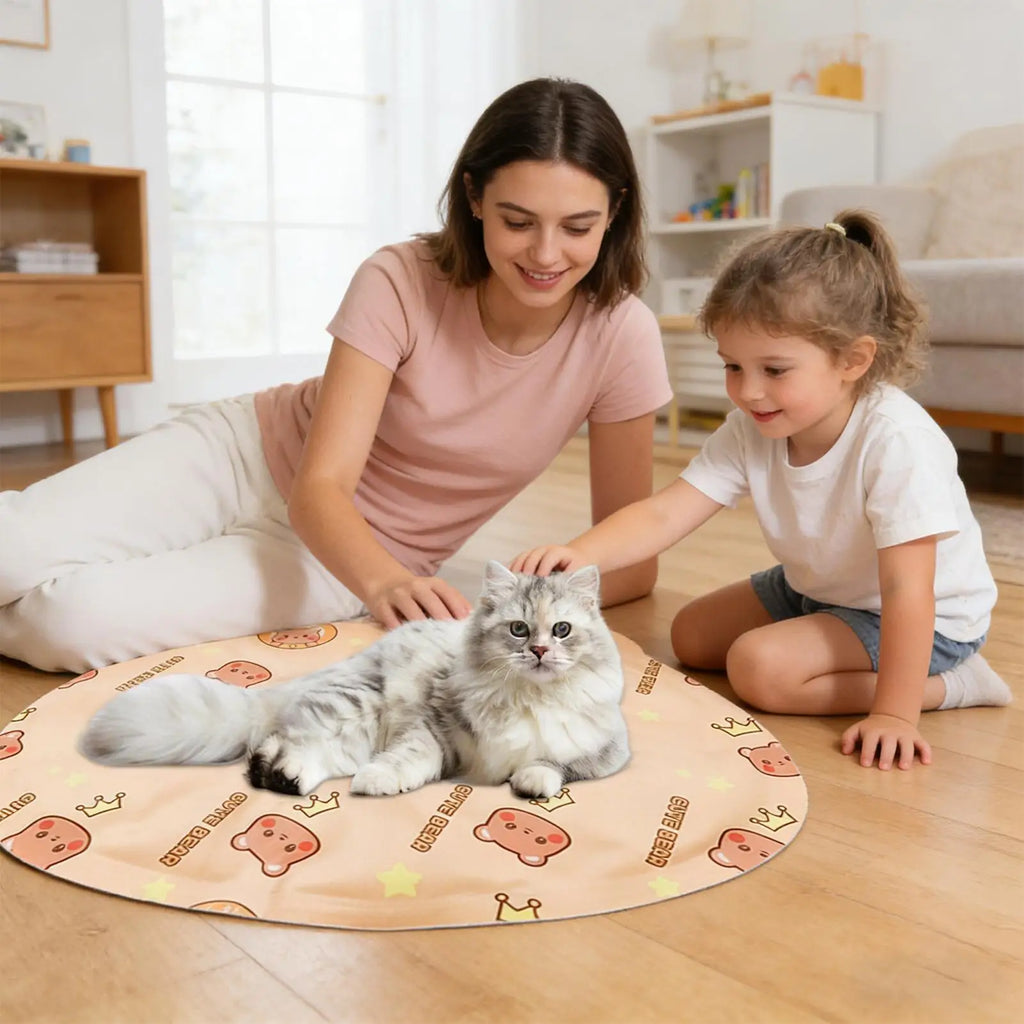 Cat Cooling Mat Dog Summer Heat Relief Pad Gel Cooling Mat for Indoor Living Room Bedroom Windowsill Road Trip Vacation Travel Qme