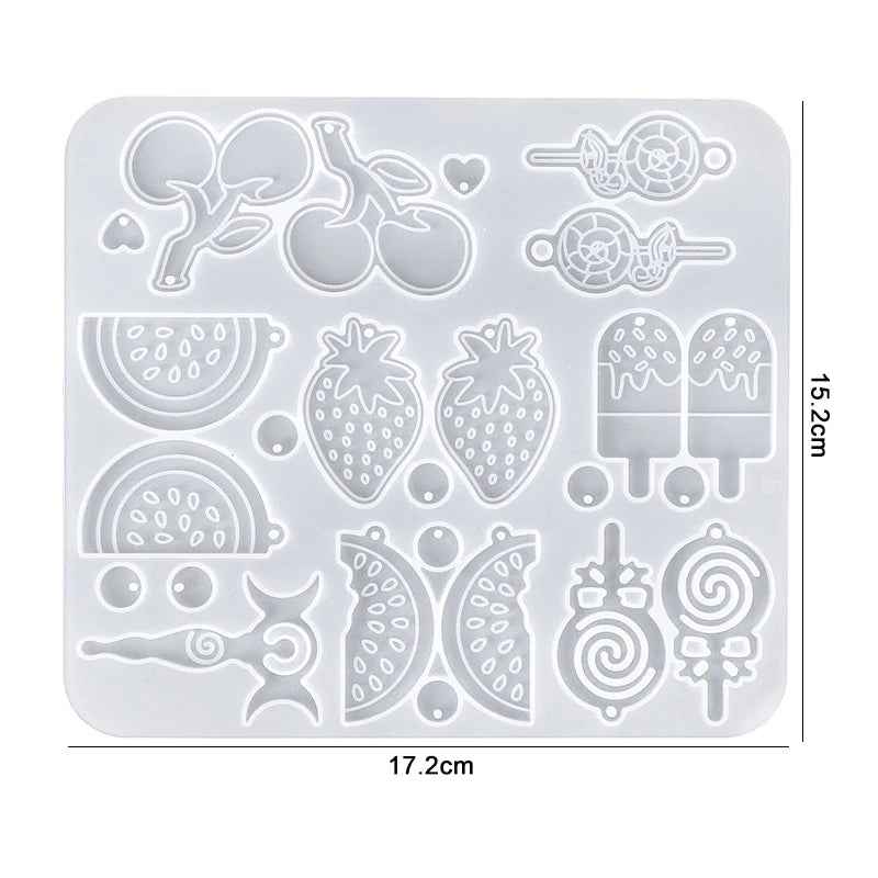 Earring Resin Silicone Molds Pendant Molds Epoxy Resin Molds DIY Craft for DIY Women Earrings, Pendants, Rings, Jewelry Making Qme 26
