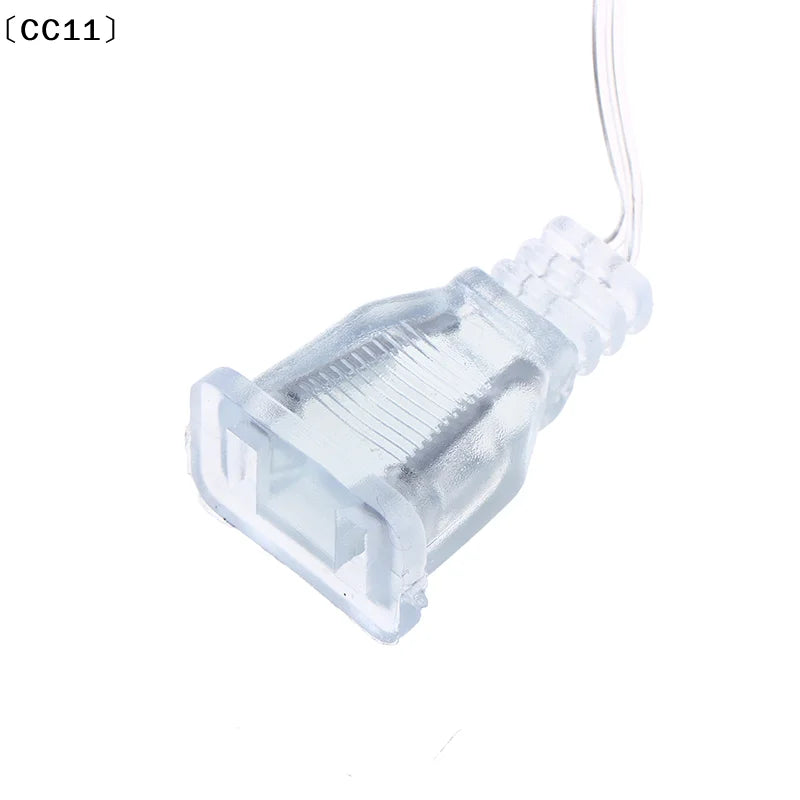 3M 5M EU US Plug Extender Wire Light String Extension Cable Standard Qme