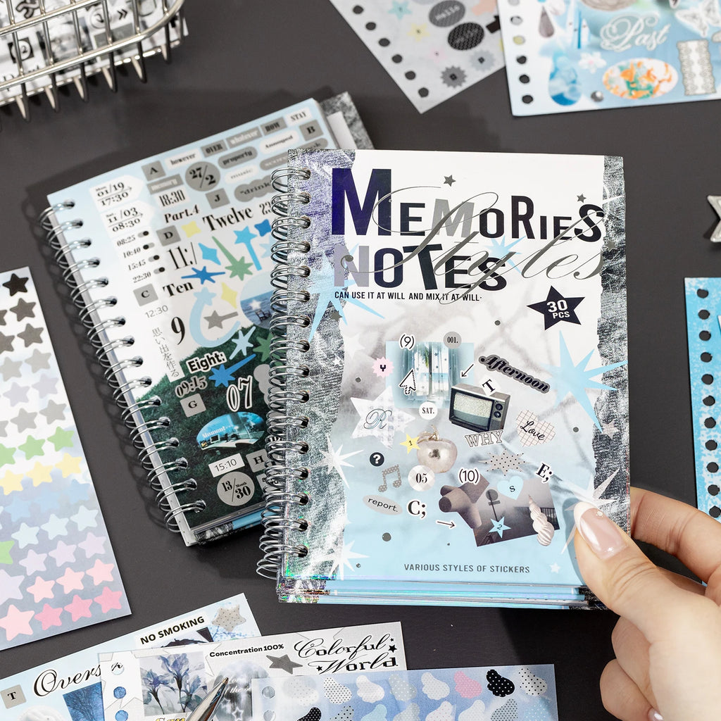 30 Pcs Cartoon Stickers Book Journal Planner Decorative DIY Scrapbooking Sticker Laptop Student Korean Stationery Sticker Gift Qme