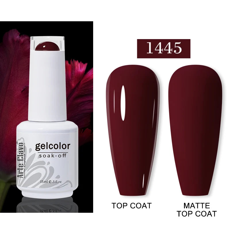 Arte Clavo Autumn Nail Gel Polish Caramel Winter Soak Off UV LED Art