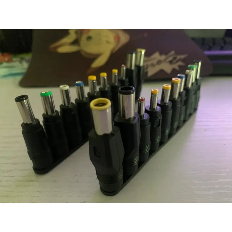 3PCS 8-in-1 DC Power Adapter Connectors 5.5*2.1mm Universal Laptop Charger Conversion Plug Qme