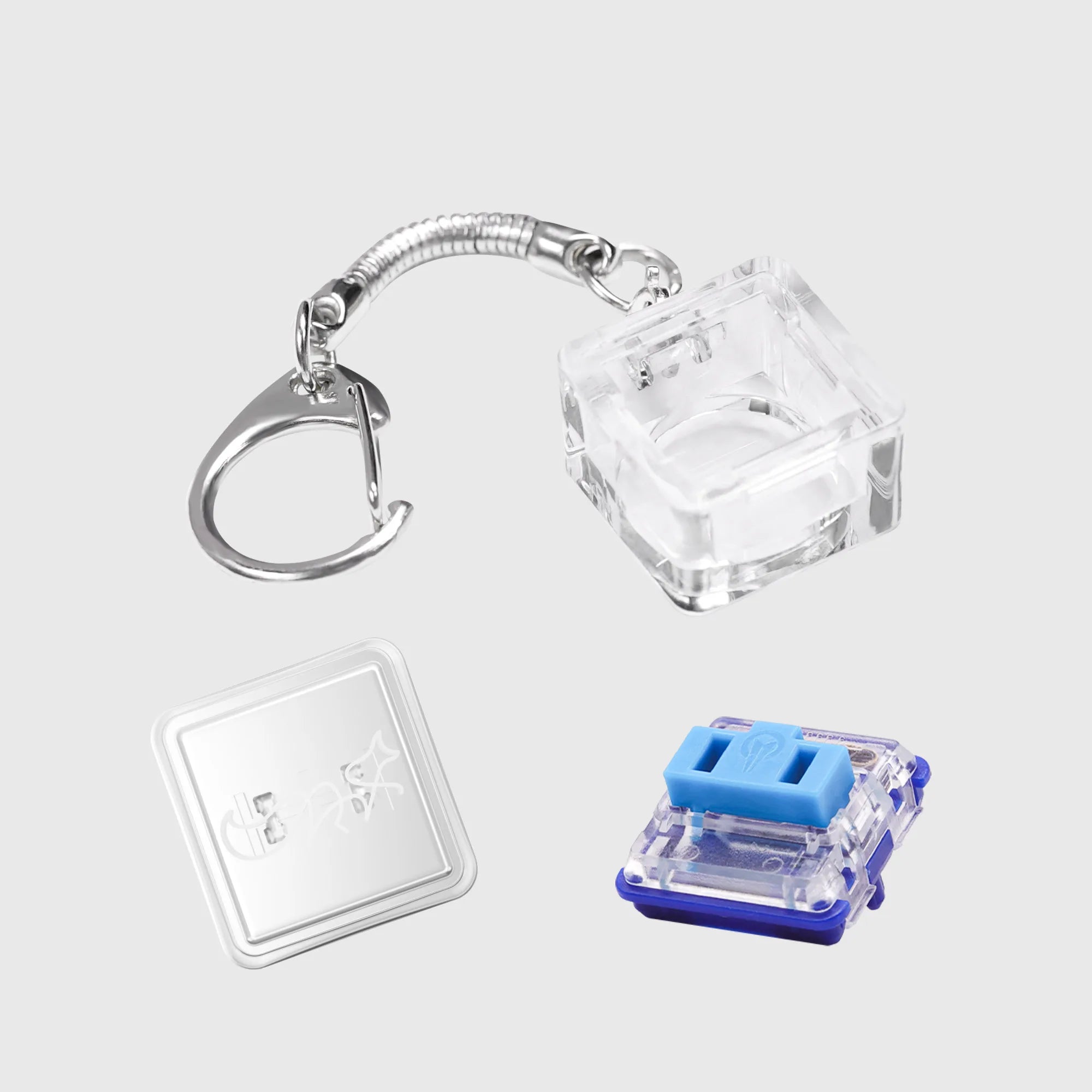 1 Pcs Finger Button Anti-stress Toys Acrylic Mechanical Keyboard Keycaps Office Decompression Calming Children Adults Unzip Toys Qme 1350D01-6