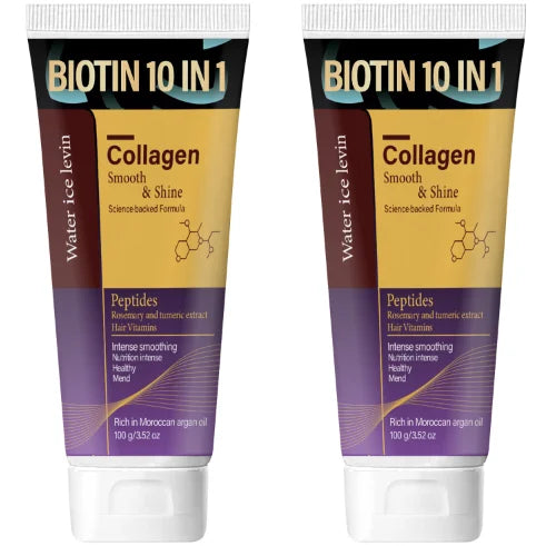 10-in-1 Biotin Hair Mask - Keratin & Collagen Infused, Intense Smoothing for All Hair Types Qme Nourishing