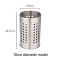 Stainless Steel Chopsticks Tube Tableware Bucket High-capacity Qme s3
