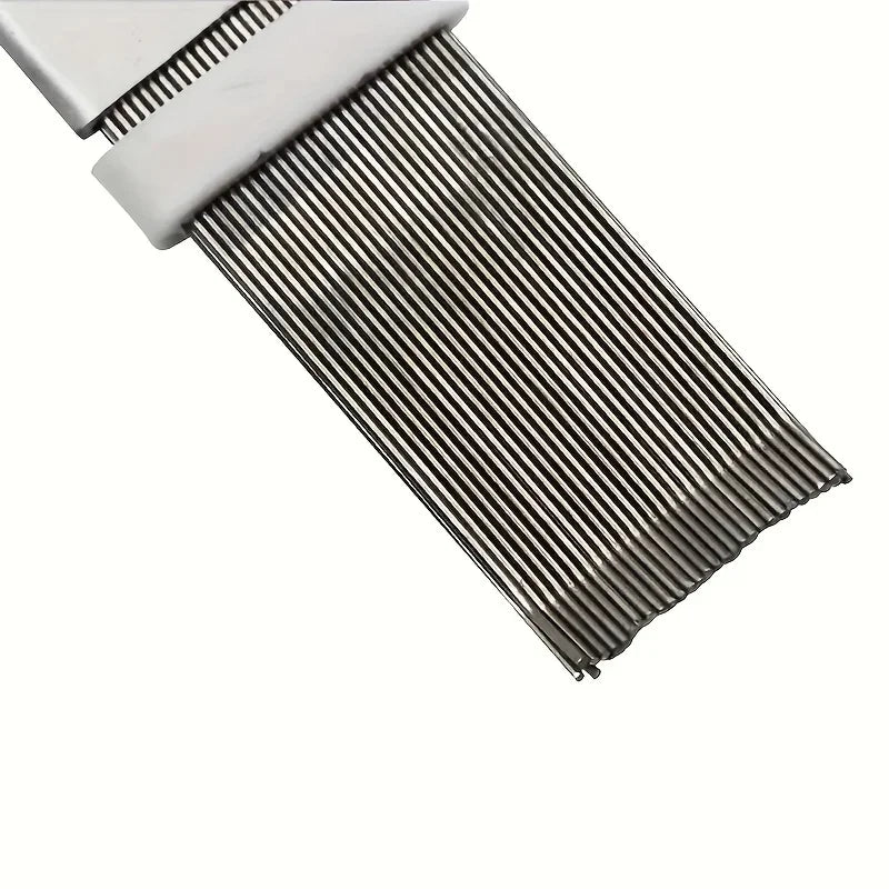 Air conditioner fin cleaning brush, fin straightener, air conditioner cleaning tool Qme