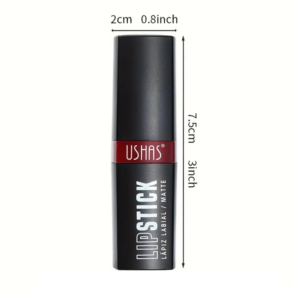 Matte Vampire Black Lipstick Lip Stick Impact Highly Pigmented Velvet Qme Black China Mainland