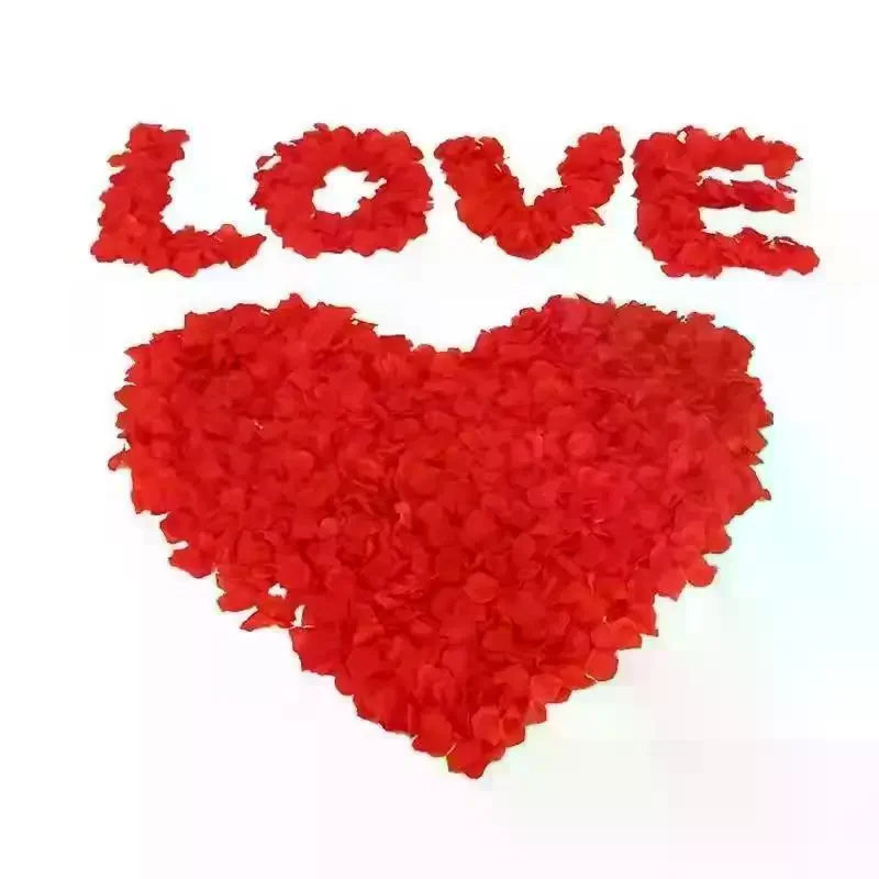 1000Pcs Artificial Fake Rose Petals Colorful Simulation Silk Rose Petal For Valentines Day Wedding Party Romantic Decoration Qme