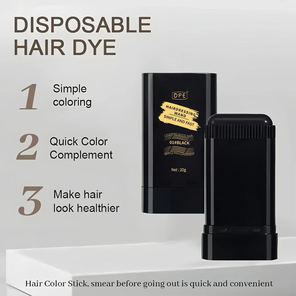 Quick Hair Dye Stick Permanent Coverage Long-lasting Effect Portable Qme