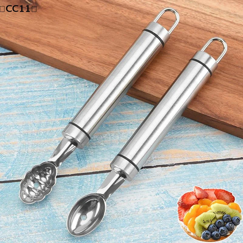 Fruit Carving Spoon Stainless Steel Waviness Baller Shaping DIY Qme