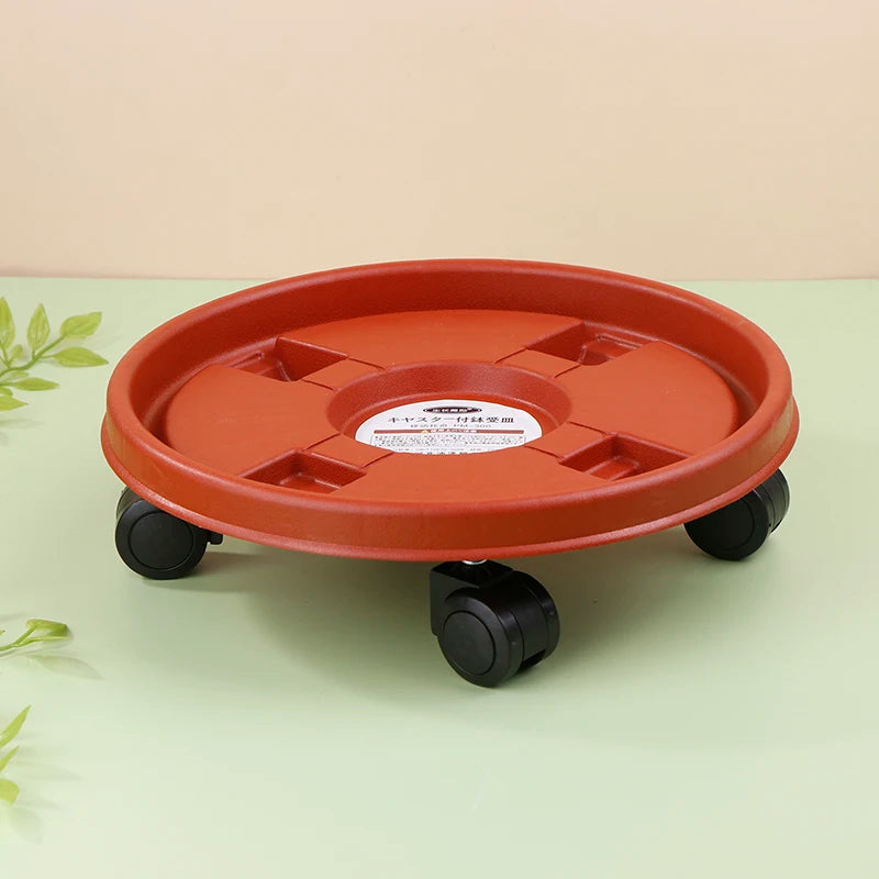 Base Rack Movable Rolling Potted Plant Stand Rollers Universal Flower Qme 26cm