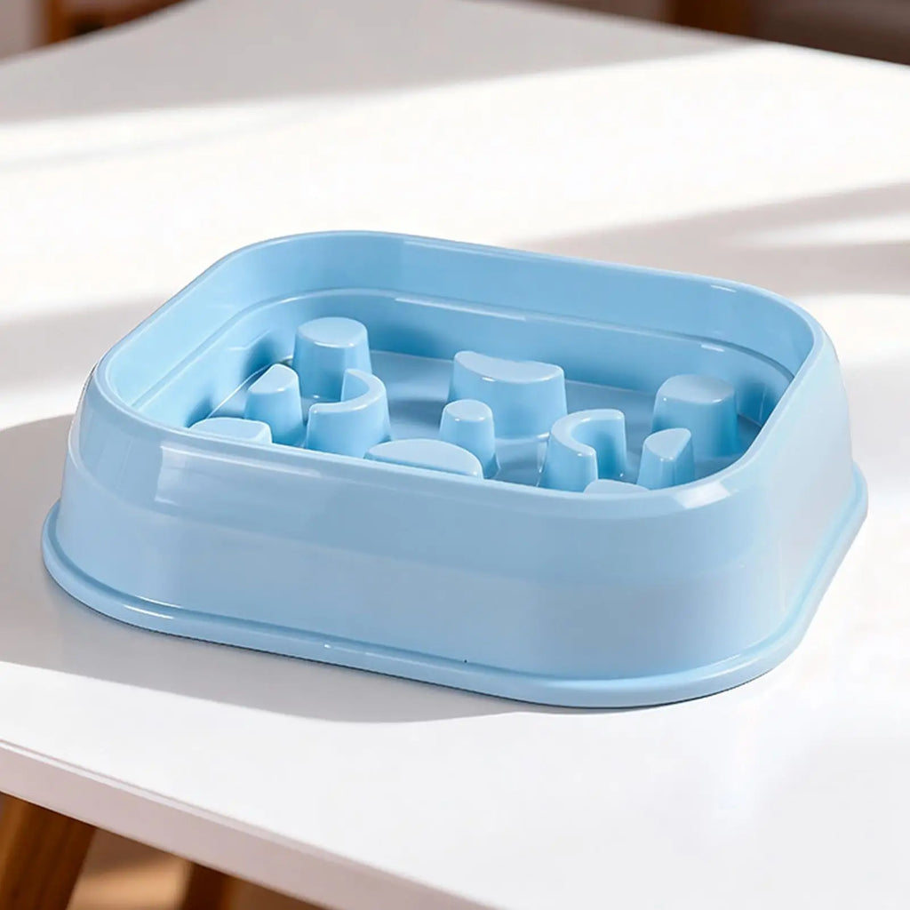 Slow Feeding Dog Bowl Non-slip Puzzle Cat Dish Feeder Water Small Qme