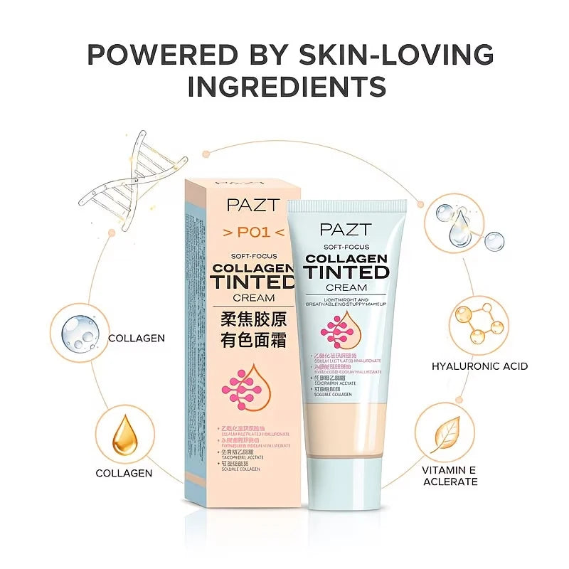 Soft Scorched Collagen Colored Face Cream Durable Waterproof Suitable Qme