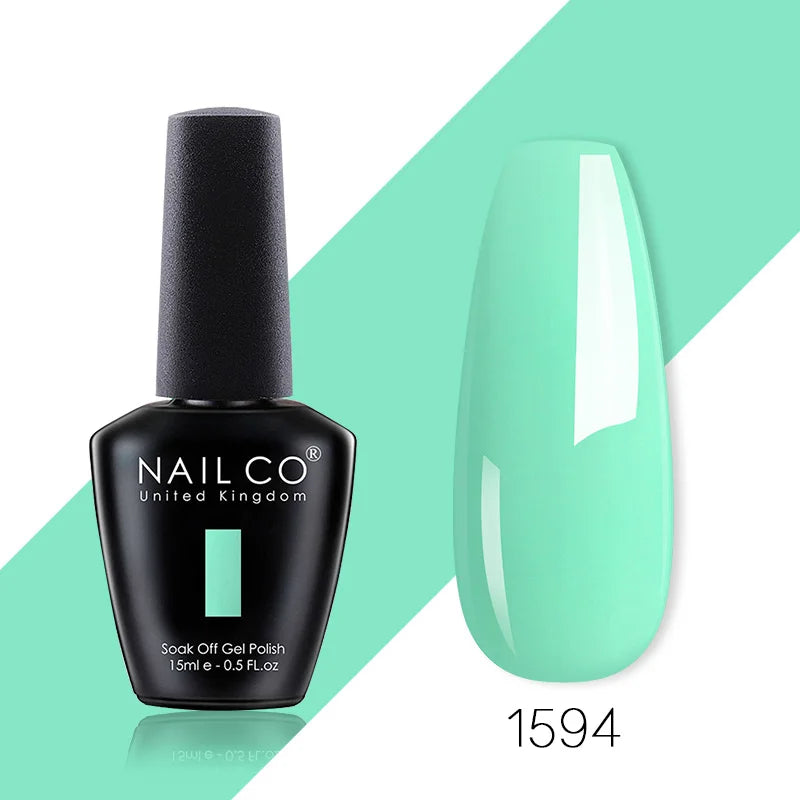 NAILCO 85 Colors Nail Gel UV LED Lacquer Manicure Varnish Hybrid Semi Qme 1594