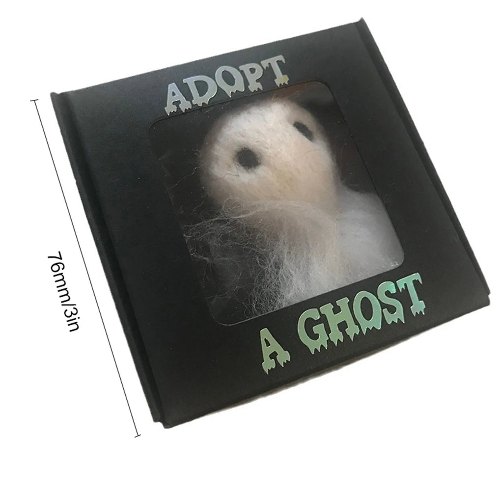 Adopt A Ghost - Cute Ghost Doll, One-of-a-Kind Ghost Friends, Ghost Toy, Halloween Creative Decoration Plush Toy Qme