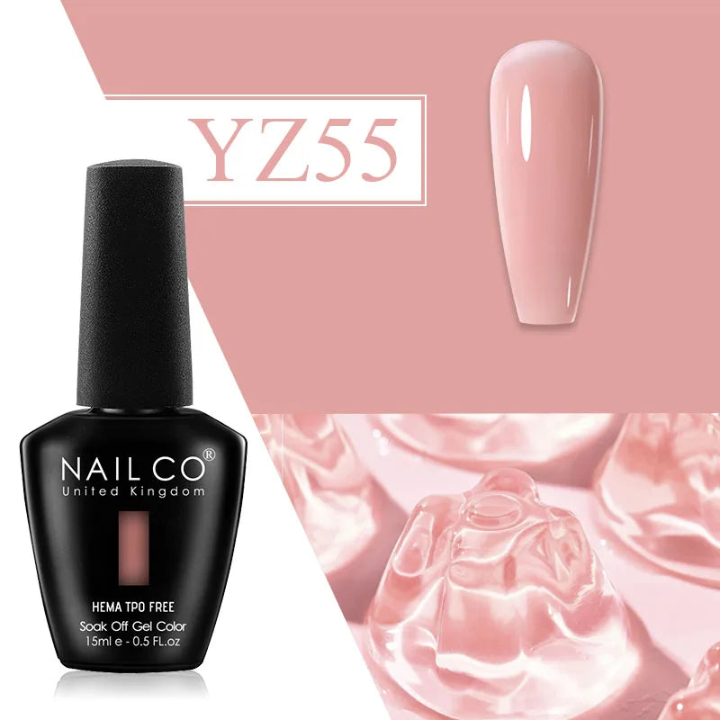 NAILCO Plum Gel Nail Polish Matte Coat Autumn Winter Semi Permanent