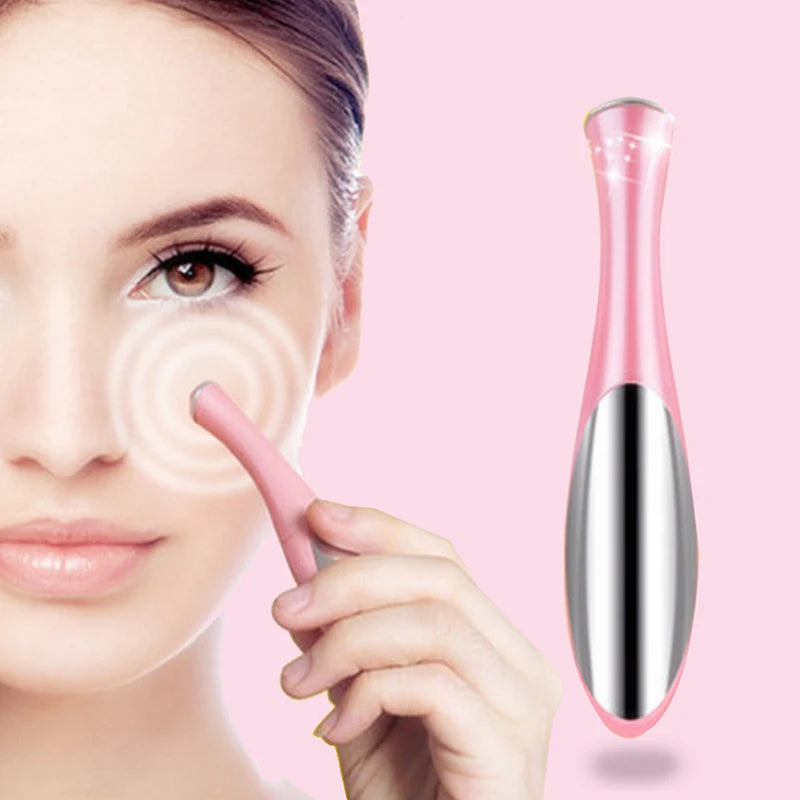 Portable Electric Eye Massager Vibration Therapy Wrinkles Dark Qme