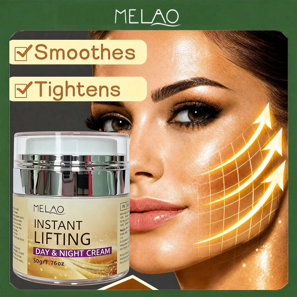 MELAO Instant Lifting Day & Night Cream,Firming Facial Moisturizer, 24H Hydrating Face Cream for Fine Lines & Wrinkles Qme MELAO-266 50g