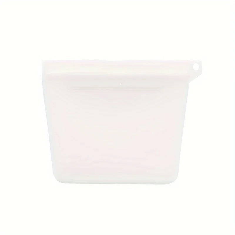 Dog Snack Mini Training Bag, 4-ounce Silicone Waterproof Storage Bag, Portable Outdoor Snack Storage Bag Qme WHITE