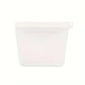Dog Snack Mini Training Bag, 4-ounce Silicone Waterproof Storage Bag, Portable Outdoor Snack Storage Bag Qme WHITE