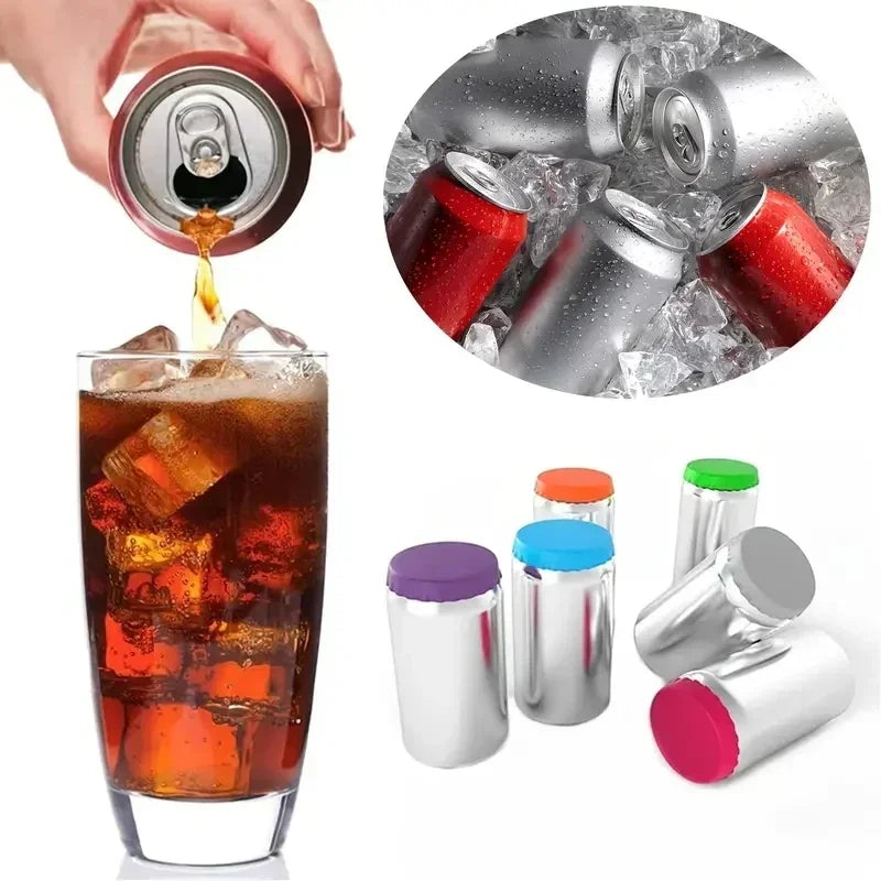 Drink Can Stopper Cans Seal Soft Leak-proof Silicone Water Cup Accessories Can Cover Drinks Reusable Drinking Utensils Beer Qme
