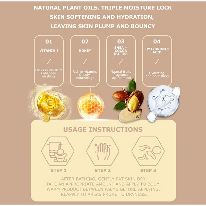 Fruit-scented Moisturizing Body Lotion Deeply Nourishes Improves Qme