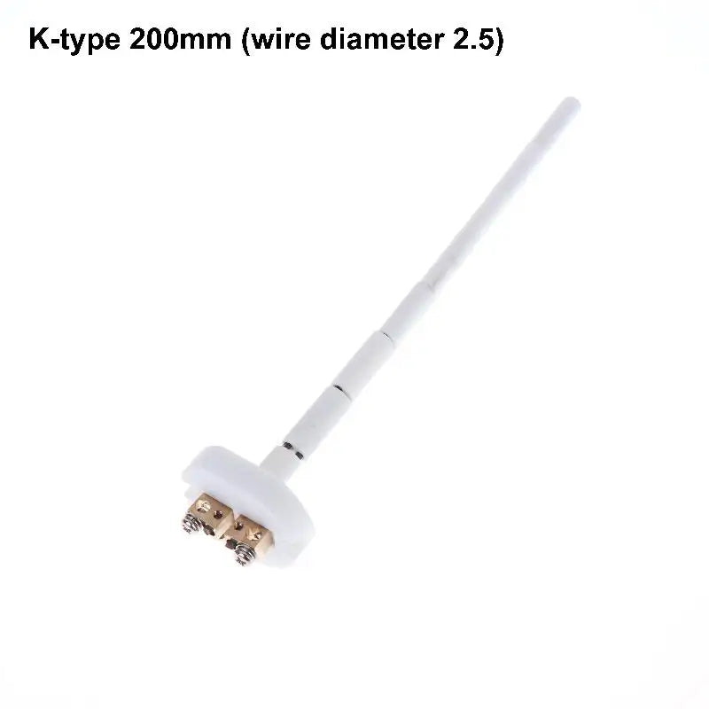 WRN-010 K Type Thermocouple Sensor 0-1300°C High Temperature Ceramic Core Thermostat Probe for Furnace Resistance Kiln Qme A3