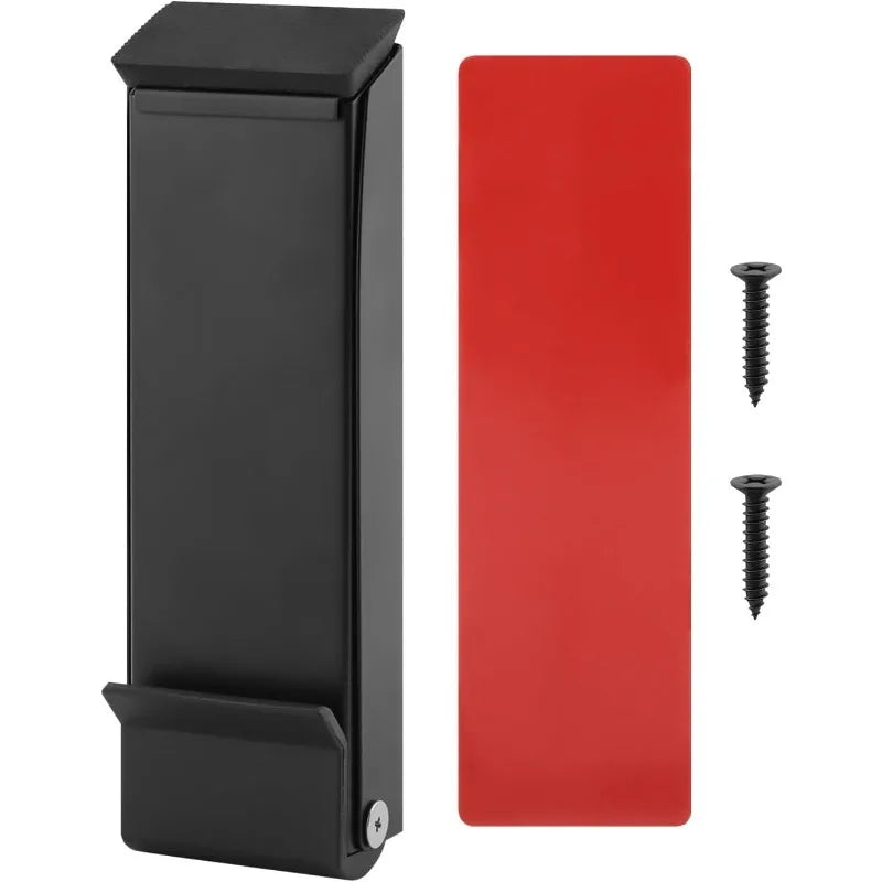 Heavy Duty Metal Door Stopper Windproof Anti-collision Rubber Base Qme Black